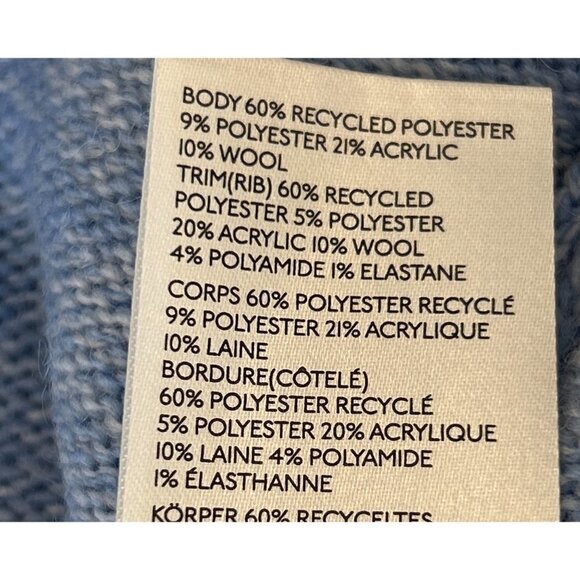 NWT Free People Solid Viola Sweater Mini Periwinkle Combo - Picture 6 of 8